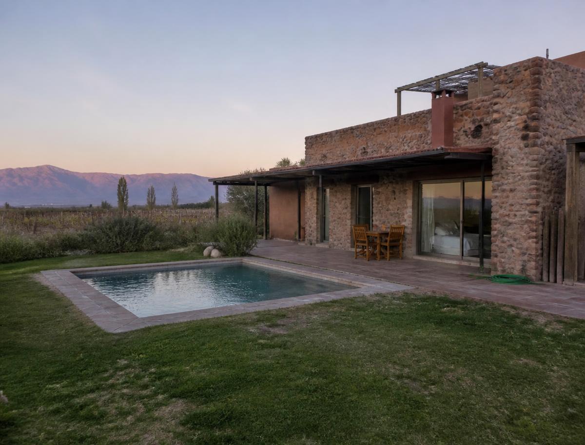 Sample listing: vineyard villa with pool and mountain views in Mendoza